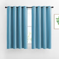 Room Darkening Curtain Panels (Teal Blue / 46"W x 54"L (Pack of 2))