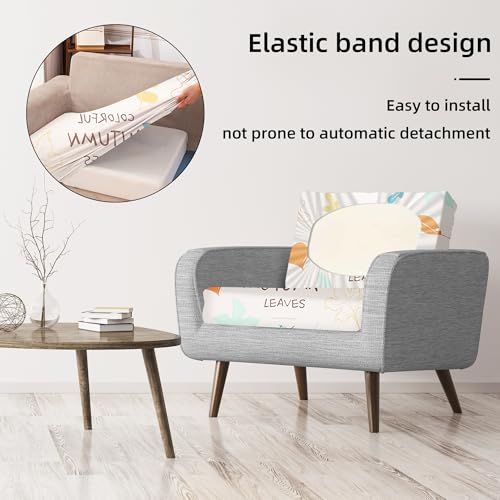 8 Pcs Outdoor Cushion Covers (Maple Leaf / 8PCS)