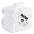 Full Size Fleece Blankets for Bed Bright White 84"x90" (Bright White / Full)