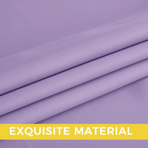 Lavender Purple Room Darkening Curtains 45 Inches Long 2 Panels for Girls Room (Lavender Purple / 40"W x 45"L (Pack of 2))