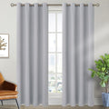 Room Darkening Curtains 84 Inches Long (Light Grey / 52"W x 84"L (Pack of 2))