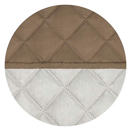 Reversible Chair Sofa Cover Dog Couch Covers for Sofa (Small / Camel/Ivory)