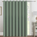Blackout Patio Curtains 100 x 84 Inches for Sliding Door Extral Wide Blackout Curtain Panels Thermal Insulated Room Divider (100"W x 84"L (Pack of 1) / Green Bay)