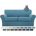 3 Piece Sofa Covers for 2 Cushion Couch Sofa Slipcover Soft Couch Cover for Dogs (Sofa (2 Cushion) / Storm Blue)