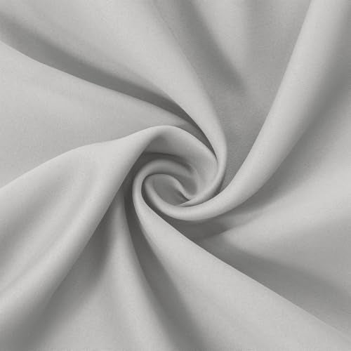 Blackout Curtains 66 x 84 inch (Light Grey / 66"W x 84"L (Pack of 2))