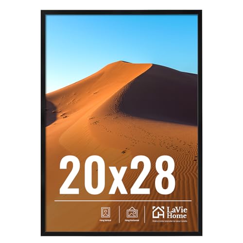 20x28 Picture Frame for Wall Display (Black / 20x28)