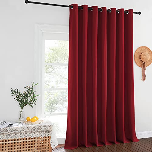 Burgundy Red Blackout Curtains for Bedroom (Burgundy Red / 100"W x 132"L (Pack of 1))