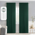 Christmas Hunter Green Back Tab Blackout Curtains 52"x84" 2 Panels (Hunter Green / 52"W x 84"L (Pack of 2))