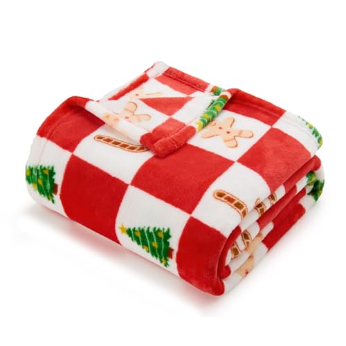 Checkered Christmas Throw Blanket for Decor & Gift (Christmas Checkered / Throw(50"x60"))