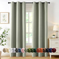 Blackout Curtains for Bedroom 2 Panels 40 x 84 Inch Long Sage Green (Sage Green / 40"W x 84"L (Pack of 2))
