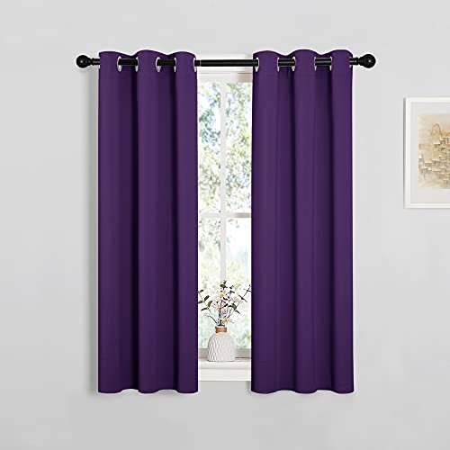 Purple Blackout Curtains 78 inches Long (Royal Purple / 55"W x 78"L (Pack of 2))