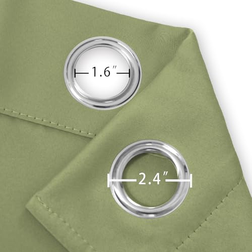 Sage Green Thermal Blackout Curtains (Sage Green / 52"W x 72"L (Pack of 2))