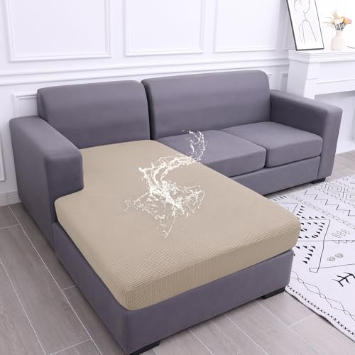 Waterproof Sectional Couch Covers (Taupe / Chaise)