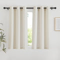 Natural Linen 54 inches Long Curtains for Bedroom (Natural / 42"W x 54"L (Pack of 2))