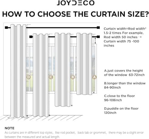 Grey Blackout Curtains for Bedroom 84 Inch 2 Panels with Grommet (Light Grey / 42"W x 84"L (Pack of 2))