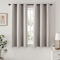 Cobblestone Blackout Curtains for Bedroom Living Room W40 x L63 Inch (40"W x 63"L (Pack of 2) / Cobblestone)
