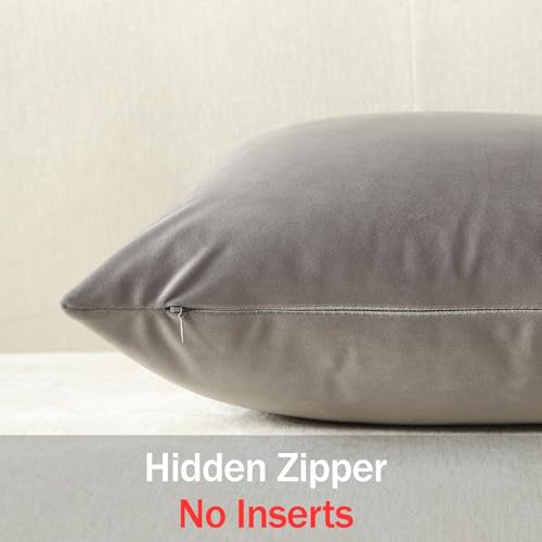 Lumbar Pillow Covers 12x20 Light (Slate Grey / 20" x 12" (Pack of 2))