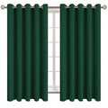 Emerald Green Blackout Curtains for Bedroom 63 Inch Long (Emerald Green / 70"W x 63"L (Pack of 2))