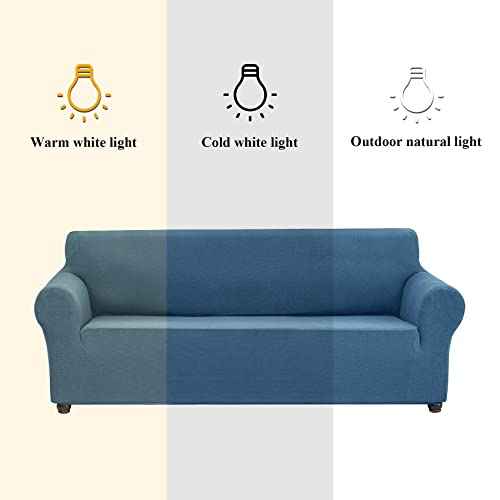 Stretch Loveseat Couch Cover Slipcover (Niagara / Medium（55"-78"))