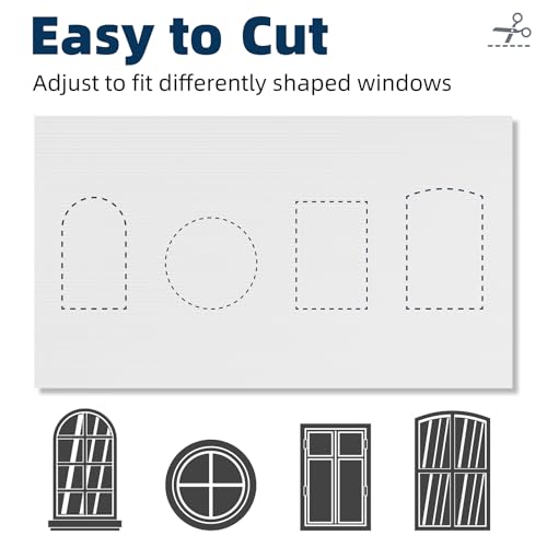 Portable Blackout Curtains 71"×60" (Pure White / 60"W x 71"L (Pack of 1))
