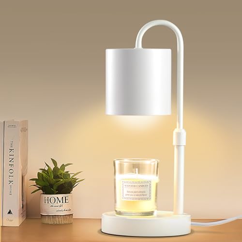 Dimmable Candle Warmer Lamp with Timer (White)
