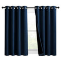100% Blackout Curtains with Black Liners (Moroccan Blue / 46"W x 54"L (Pack of 2))