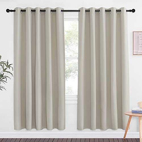 Blackout Natural Large Window Treatment for Bedroom (Natural / 66"W x 72"L (Pack of 1))