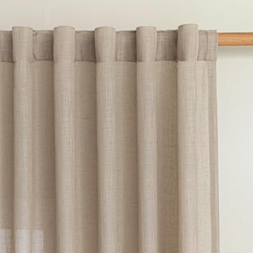 Patio Curtains for Sliding Door 90 inch Length 2 Panels Set (50"W x 90"L (Pack of 2) / Taupe-new)