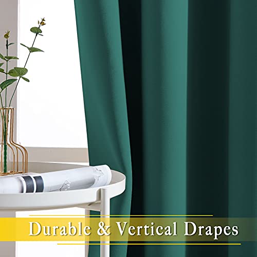 Bedroom Window Blackout Curtain Panel (Hunter Green / 80"W x 84"L (Pack of 1))