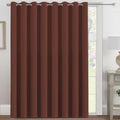 Blackout Patio Curtains 100 x 84 Inches for Sliding Door Extral Wide Blackout Curtain Panels Thermal Insulated Room Divider (100"W x 84"L (Pack of 1) / Rust)