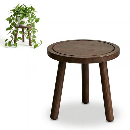 Wood Plant Stands Indoor (Dark Brown)