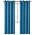 Steel Blue Blackout Curtains for Living Room 84 Inch Long (Steel Blue / 52"W x 84"L (Pack of 2))