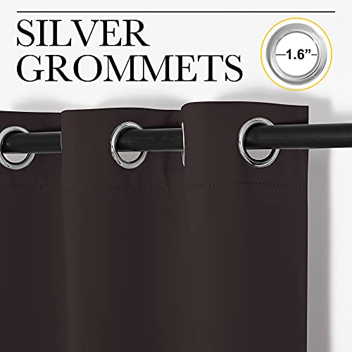 Triple Weave Blackout Curtains (Toffee Brown / 42"W x 63"L (Pack of 2))