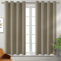 Short Curtains for Small Window 54 Inch Long (Cocoa / 52"W x 54"L (Pack of 2))