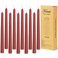 0.87×10 Inch Dark Red Taper Candles (Dark Red)