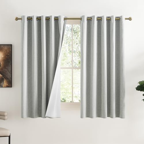 Grey Full Shade Curtain Panels (62"W x 63"L (Pack of 2) / Grey)