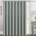 Blackout Patio Curtains 100 x 84 Inches for Sliding Door Extral Wide Blackout Curtain Panels Thermal Insulated Room Divider (100"W x 84"L (Pack of 1) / Light Sage)