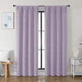 Ava Lilac Blackout Curtains for Bedroom 84 Inch Length 2 Panels Set (Lilac / 40"W x 84"L (Pack of 2))