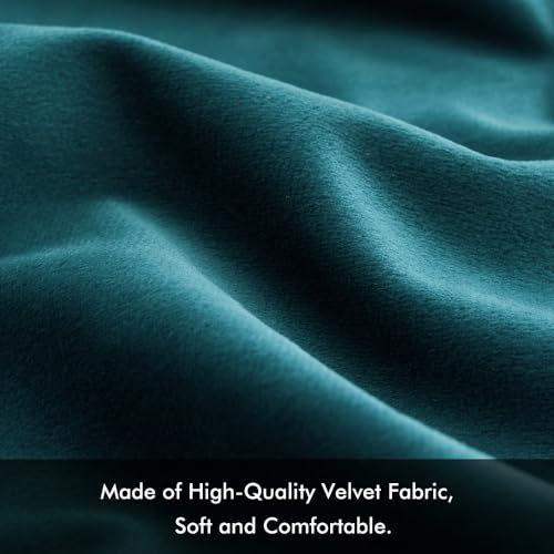 Velvet Throw Pillow Covers 18x18 Inch Pack of 2 Teal (18" x 18" (Pack of 2) / Teal)