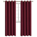 Blackout Curtains (Burgundy / 52"W x 120"L (Pack of 2))