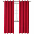 Christmas Room Darkening Curtains 84 Inches Long (Red / 52"W x 84"L (Pack of 2))