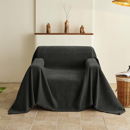 Couch Cover for Sofa (Charcoal Grey / 71*91 inch)