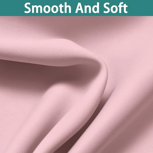 Pink Blackout Curtains 84 Inches Long for Bedroom 52" Wide 1 Panel (52"W x 84"L (Pack of 1) / Pink)