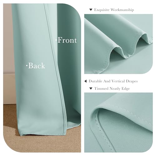 Short Curtain Panels (Mint Green / 42"W x 45"L (Pack of 2))