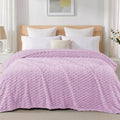 3D Fleece Queen Size Blanket for Bed (Lilac Purple / Queen ( 90x90 IN ))