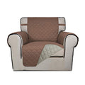 Reversible Chair Sofa Cover Dog Couch Covers for Sofa (Small / Brown/Beige)