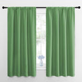 Blackout Curtains for Living Room (Froest Green / 42"W x 63"L (Pack of 2))