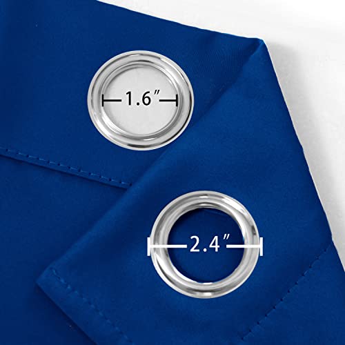 Blackout Curtains 42 x 63 inch (Royal Blue / 42"W x 63"L (Pack of 2))