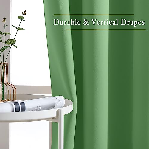 Blackout Draperies Curtain Panels (Forest Green / 80"W x 95"L (Pack of 2))