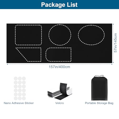 100% Blackout Curtains for Bedroom (Black / 57"W x 157"L (Pack of 1))